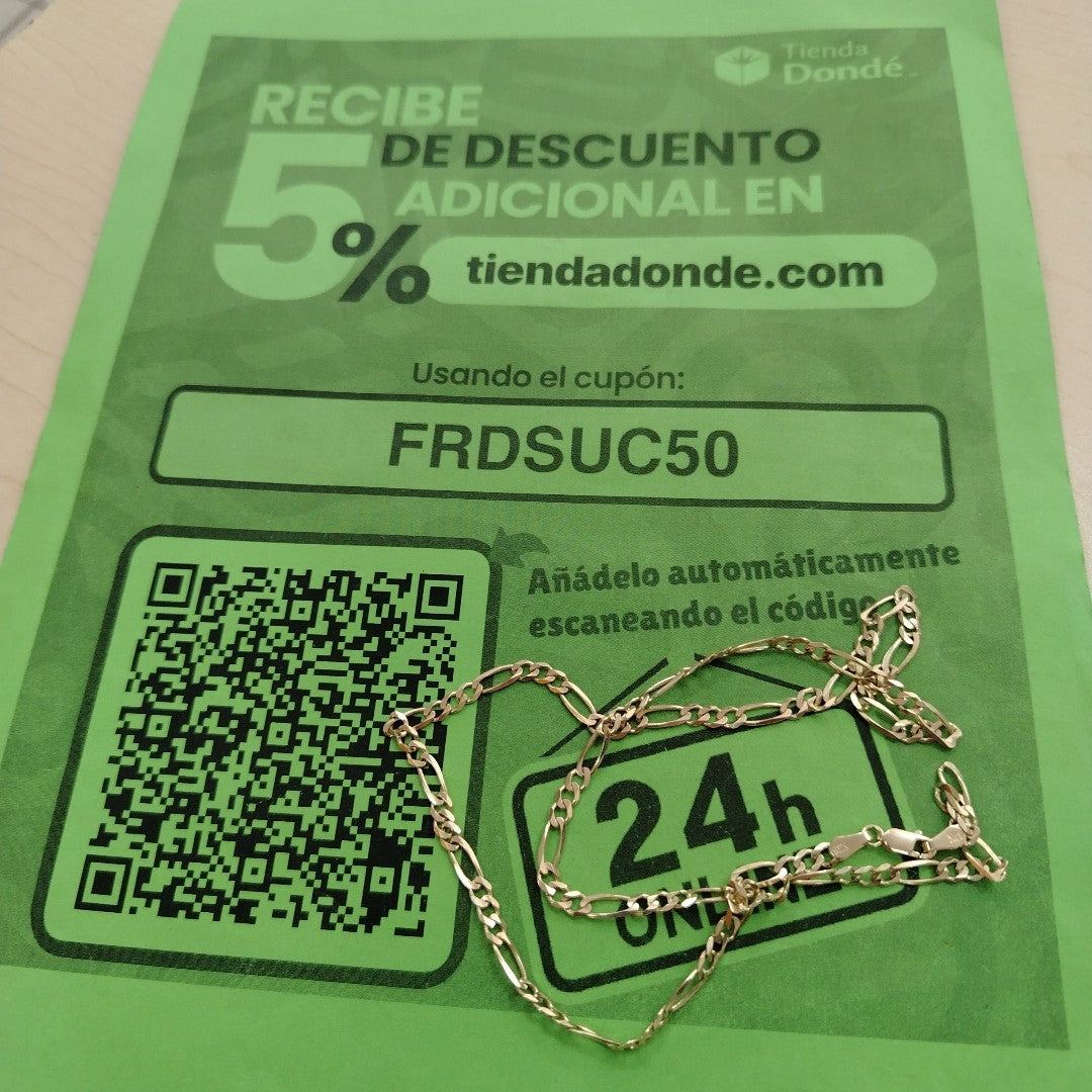 CADENA TEJIDO 3X1 12.1G 55 CM (NUEVO)