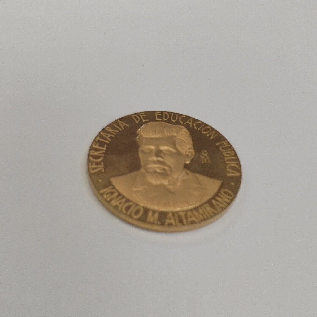 MEDALLA CONMEMORATIVA ORO 21 K 41.9 GRMS (SEMINUEVO)