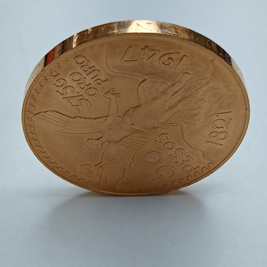 K1 41.6 GRMS 21 K IDENTIFICACIÓN MONEDA NOMINATIVA MONEDAS PESOS 50 PESO (SEMINUEVO)