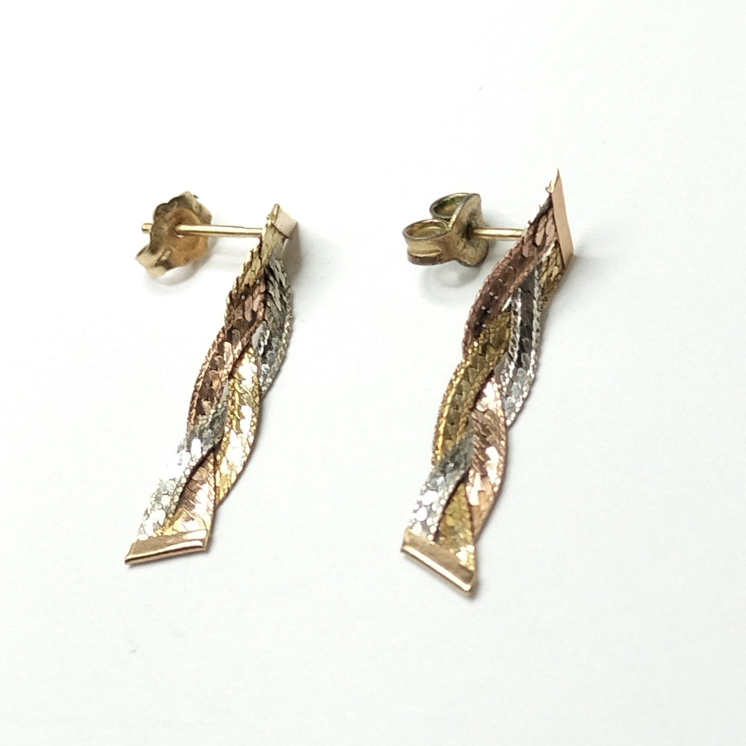 ARETES PAR ORO 14 K 1,40 GRMS (SEMINUEVO)