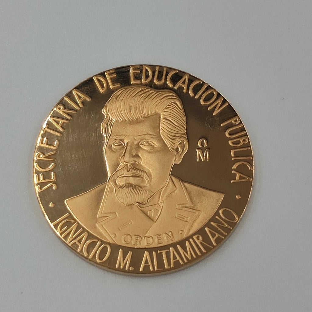 MEDALLA CONMEMORATIVA ORO 21 K 41,90 GRMS (SEMINUEVO)