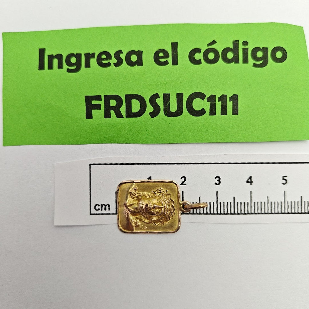 MEDALLA RELIGIOSA ORO 8 K 1,70 GRMS (SEMINUEVO)