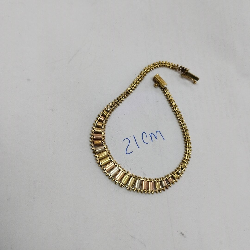 PULSERA ORO COMBINADO 10 K 7,80 GRMS (SEMINUEVO)