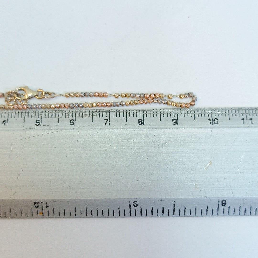 PULSERA ORO COMBINADO 10 K 1.6 GRMS (SEMINUEVO)