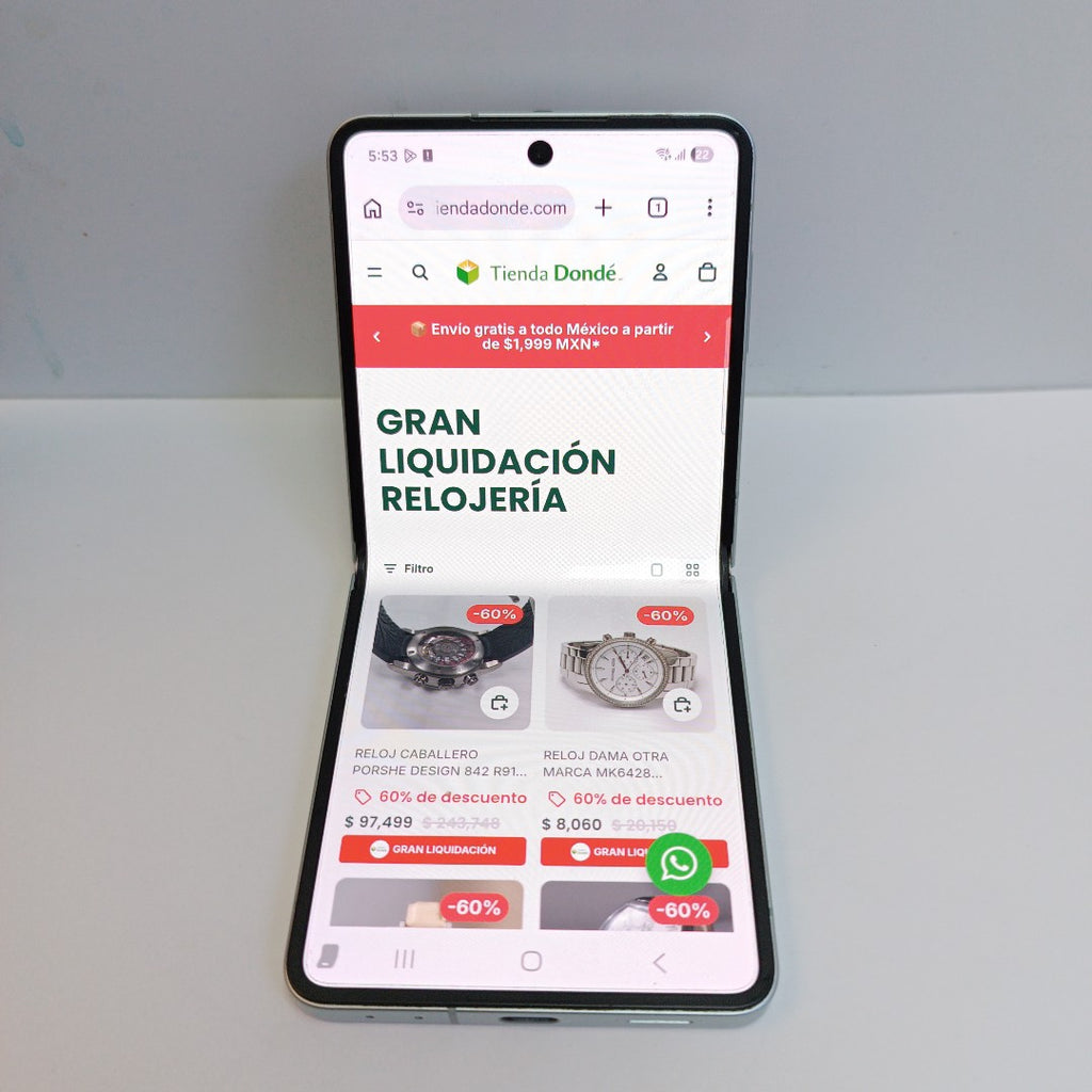 CELULAR SAMSUNG GALAXY Z FLIP 7 SM-F766B (2025) 512 GB 12 GB RAM (SEMINUEVO)