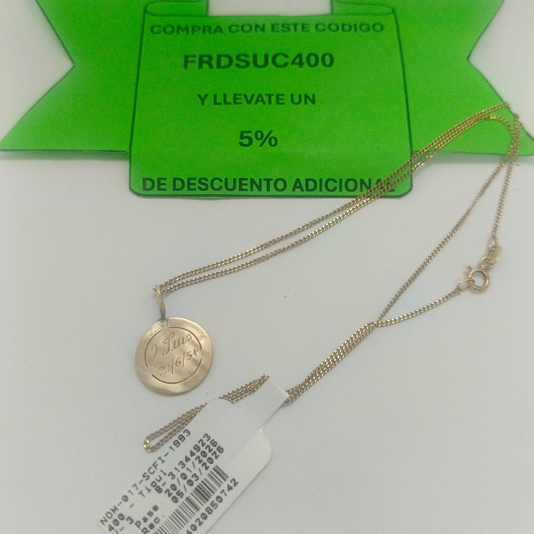 CADENA ORO 14 K 2.4 GRMS (SEMINUEVO)