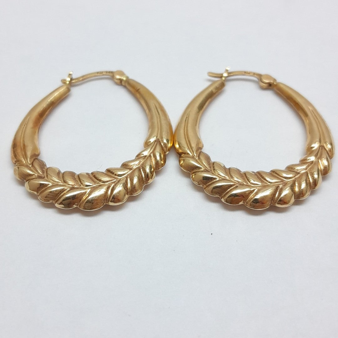 ARRACADAS PAR ORO 14 K 2,80 GRMS (SEMINUEVO)