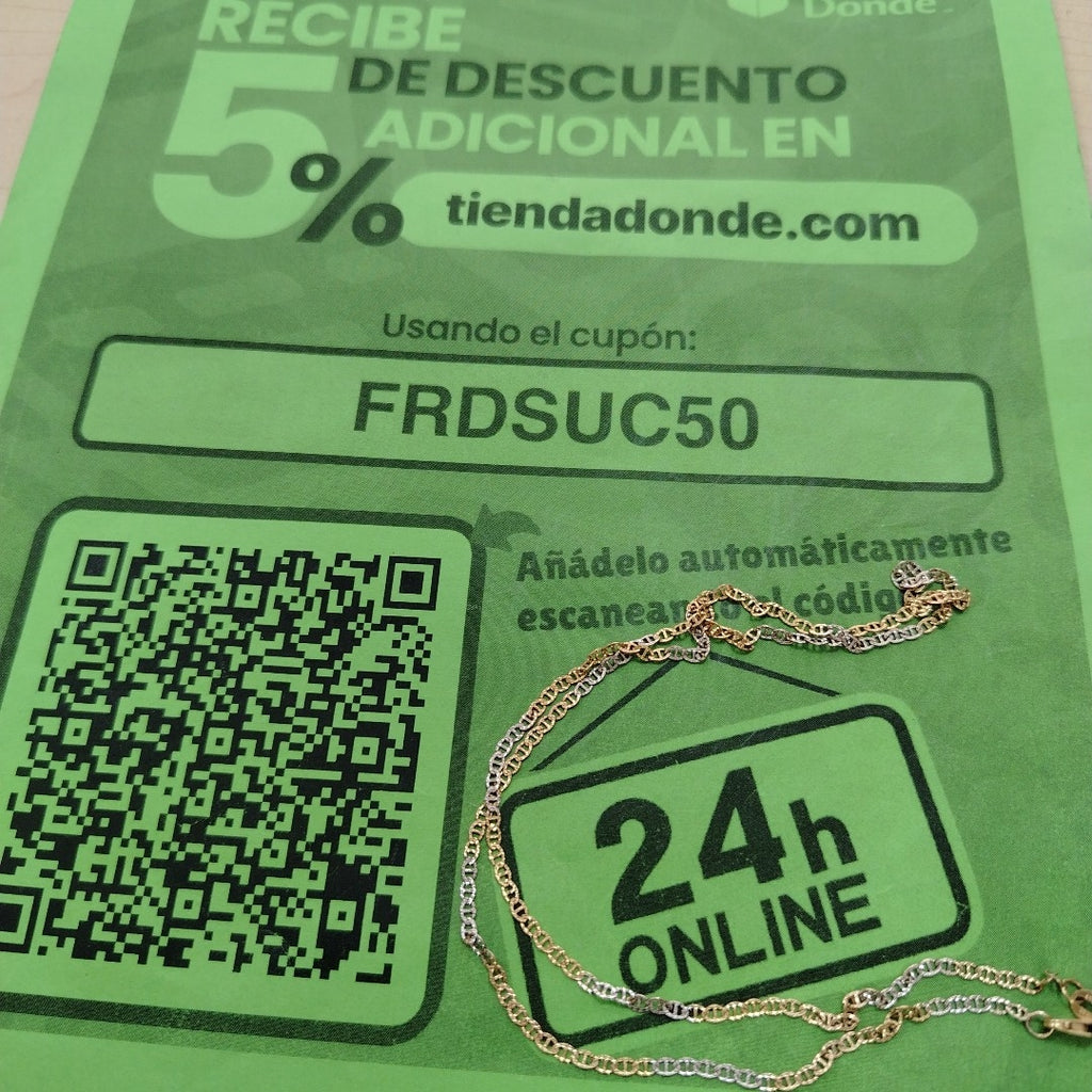 CADENA ORO 14 K 3,60 GRMS (SEMINUEVO)