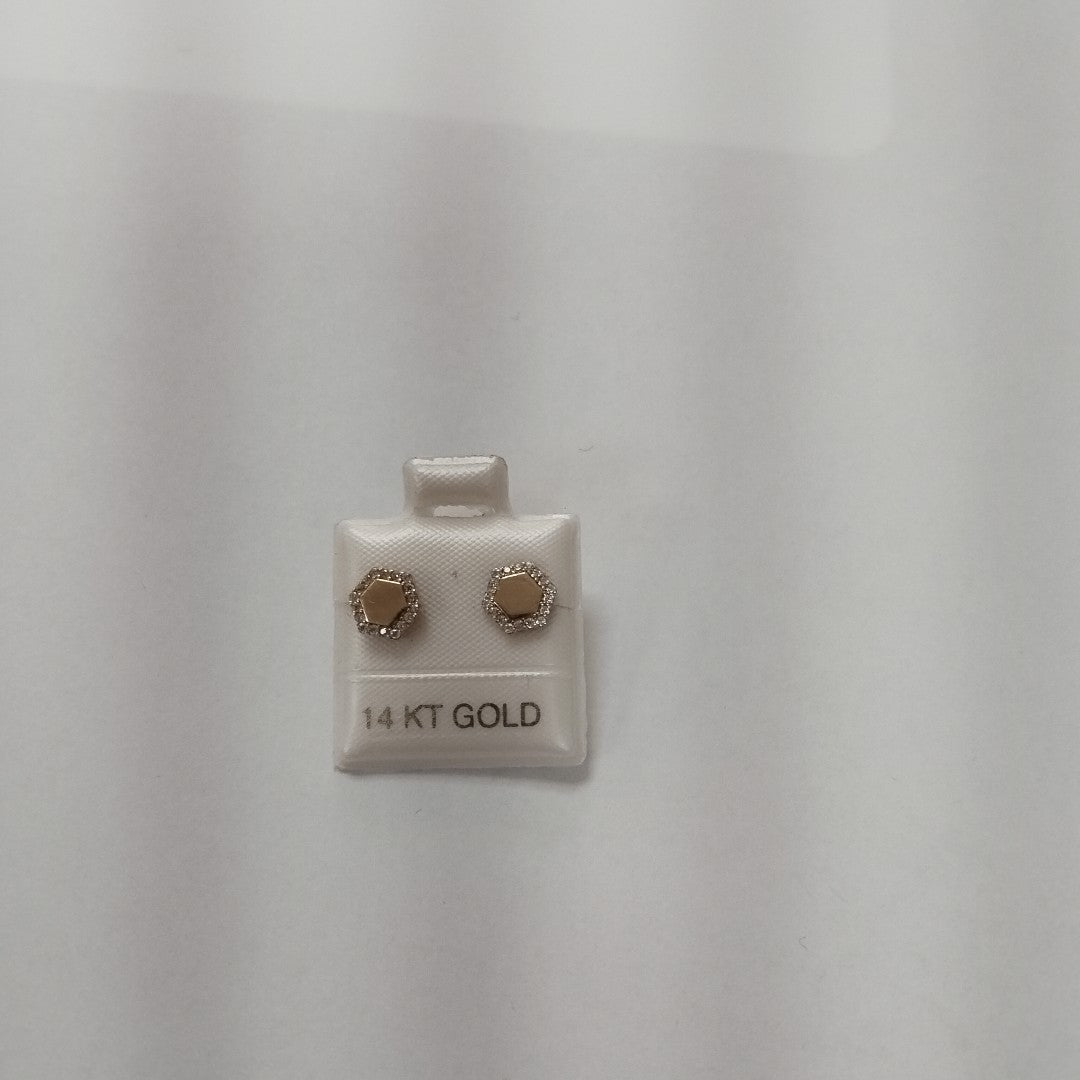 BROQUELES ORO 14K 1.5 (NUEVO)