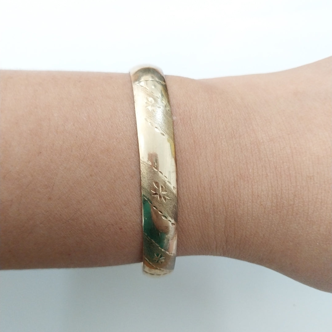 PULSERA RIGIDA ORO 10 K 14,40 GRMS (SEMINUEVO)