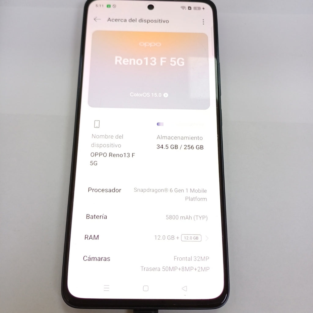 CELULAR OPPO  RENO 13F 5G CPH2699 (2025) 256 GB 12 GB RAM