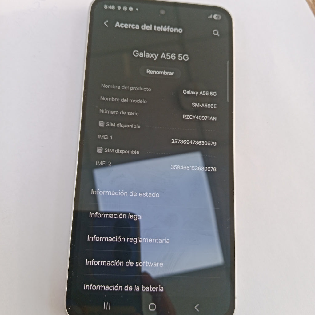 CELULAR SAMSUNG GALAXY A56 SM-A566E (2025) 256 GB 12 GB RAM (SEMINUEVO)