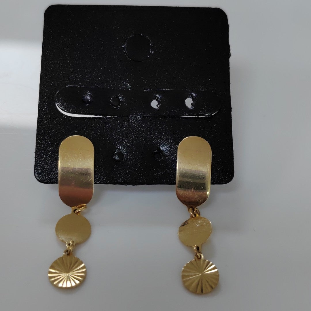 ARETES PAR ORO 14 K 2.8 GRMS (SEMINUEVO)