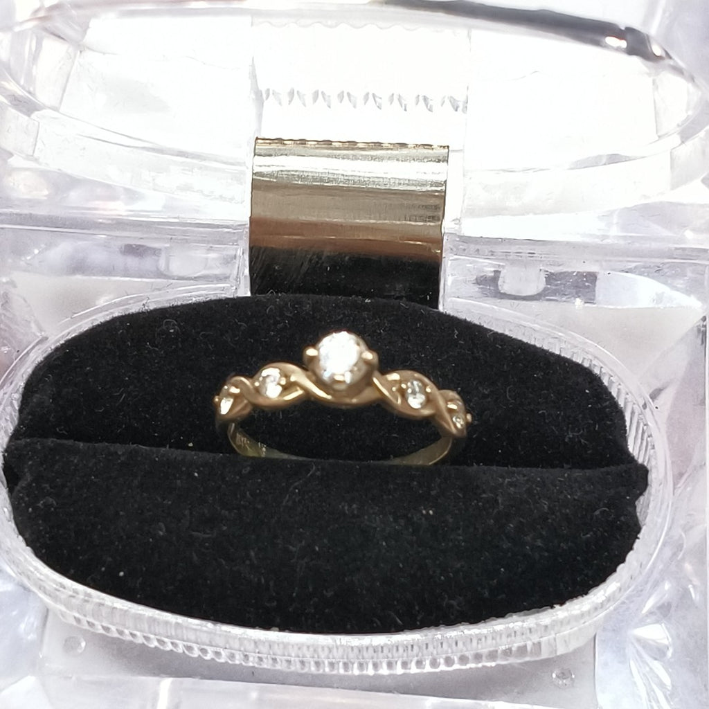 ANILLITO,SOLITARIO ORO 8 K 1,80 GRMS (SEMINUEVO)