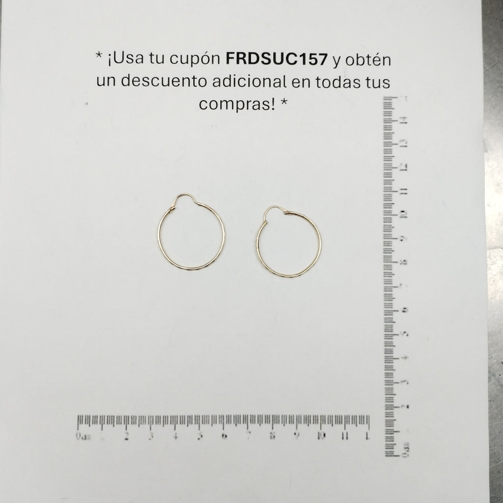 ARRACADAS PAR ORO 10 K 1,90 GRMS (SEMINUEVO)