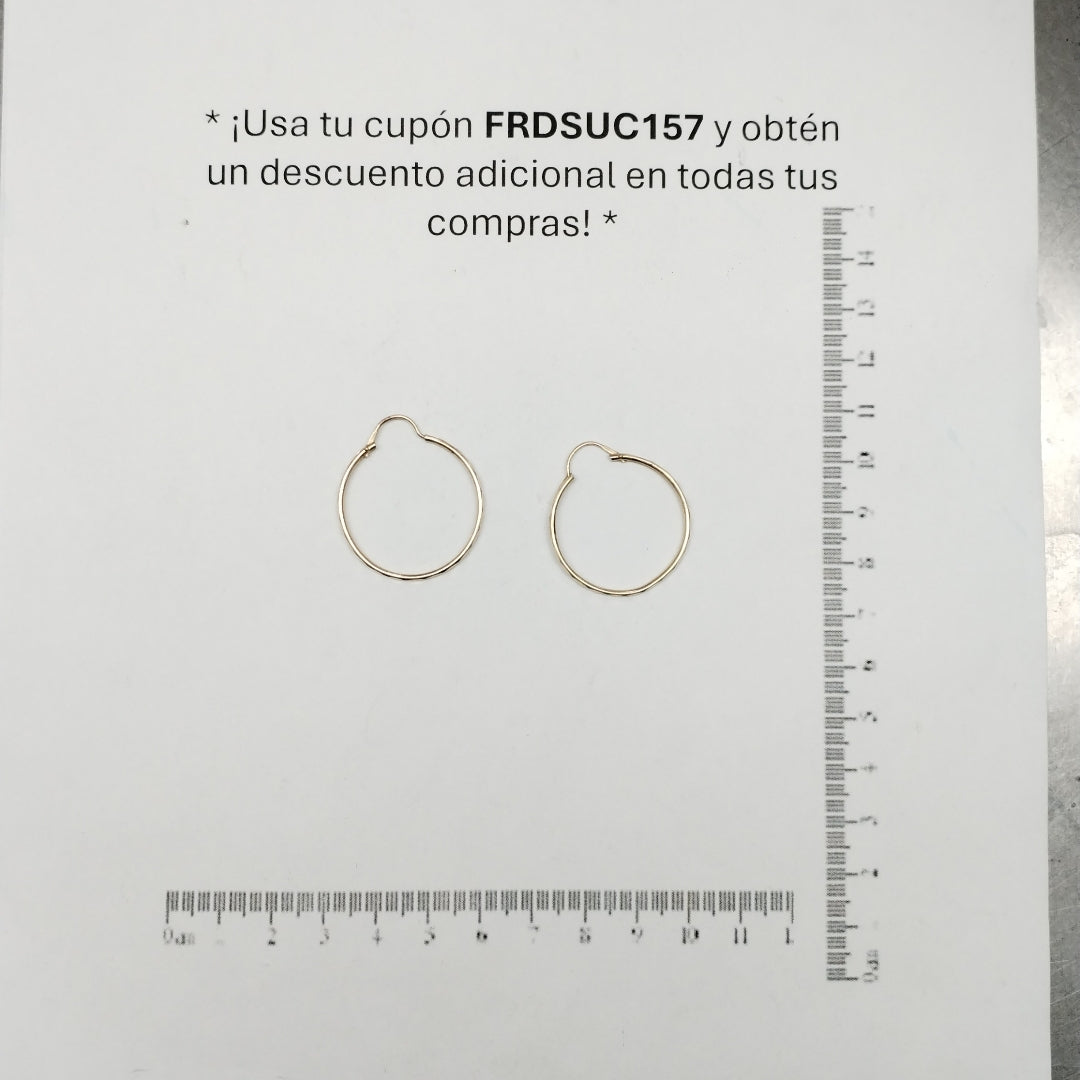 ARRACADAS PAR ORO 10 K 1,90 GRMS (SEMINUEVO)