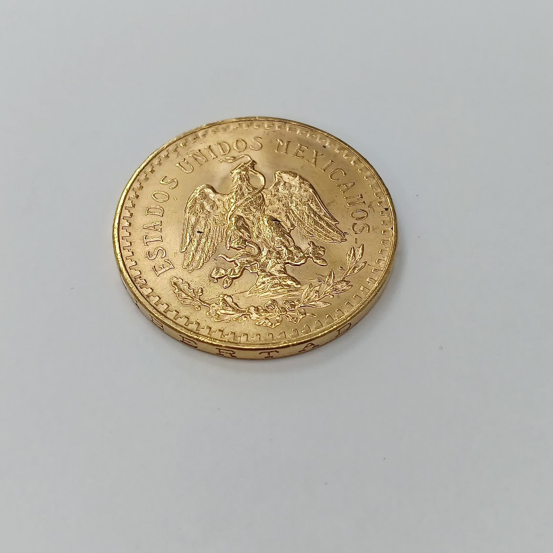 K1 41.6 GRMS 21 K IDENTIFICACIÓN MONEDA NOMINATIVA MONEDAS PESOS 50 PESOS (SEMINUEVO)