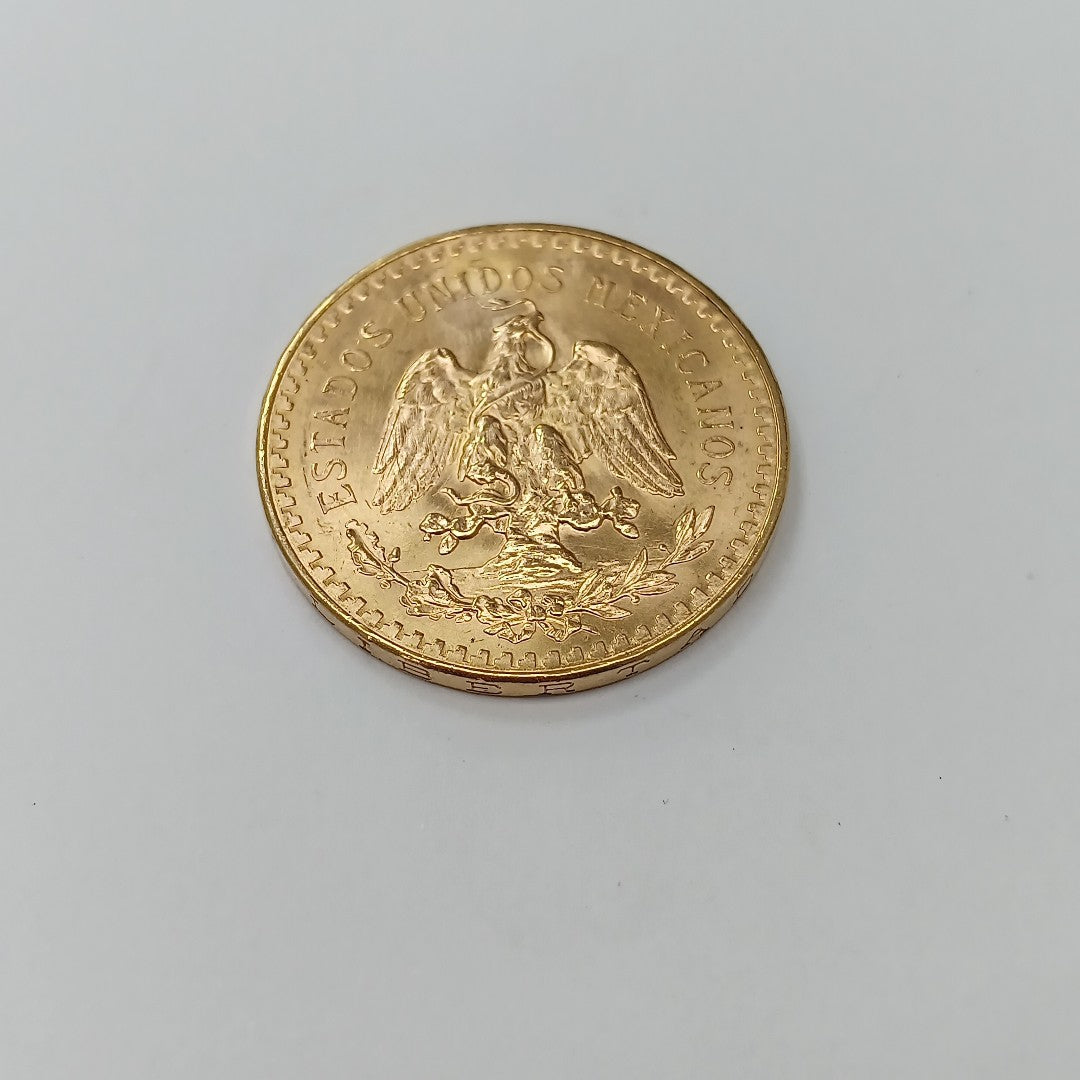 K1 41.6 GRMS 21 K IDENTIFICACIÓN MONEDA NOMINATIVA MONEDAS PESOS 50 PESOS (SEMINUEVO)