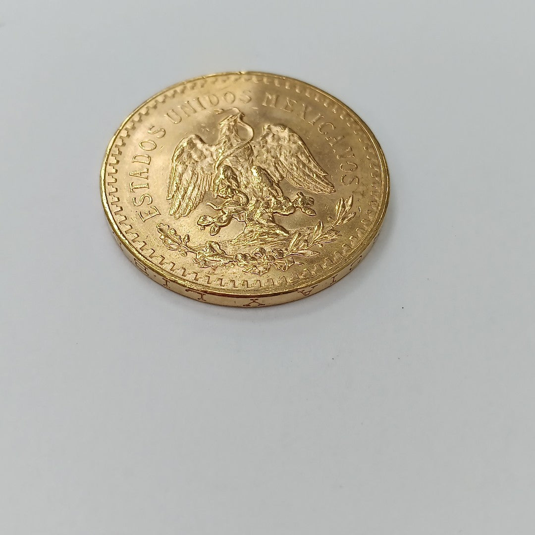 K1 41.6 GRMS 21 K IDENTIFICACIÓN MONEDA NOMINATIVA MONEDAS PESOS 50 PESOS (SEMINUEVO)