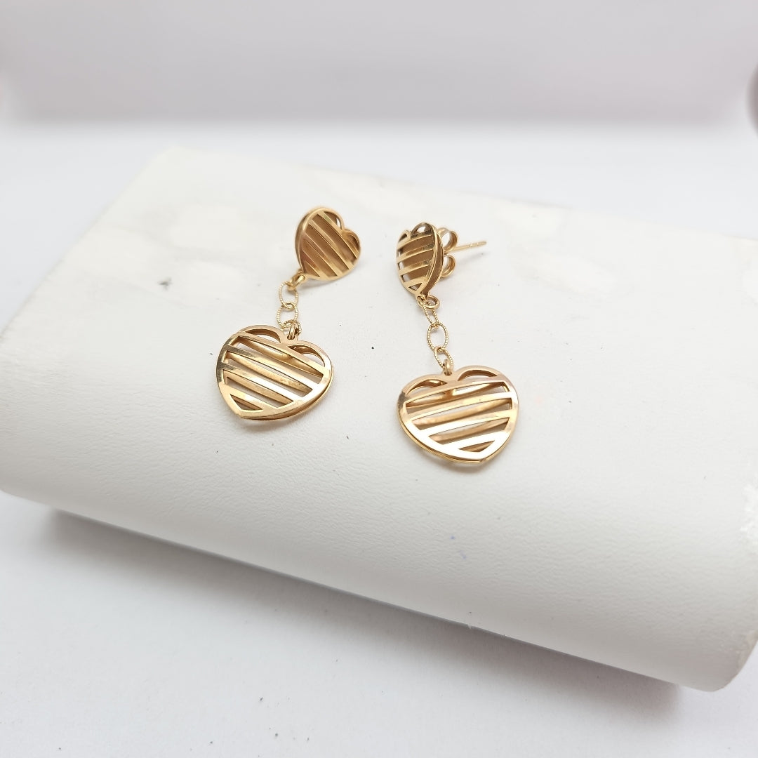 ARETES PAR ORO 10 K 3,50 GRMS (SEMINUEVO)