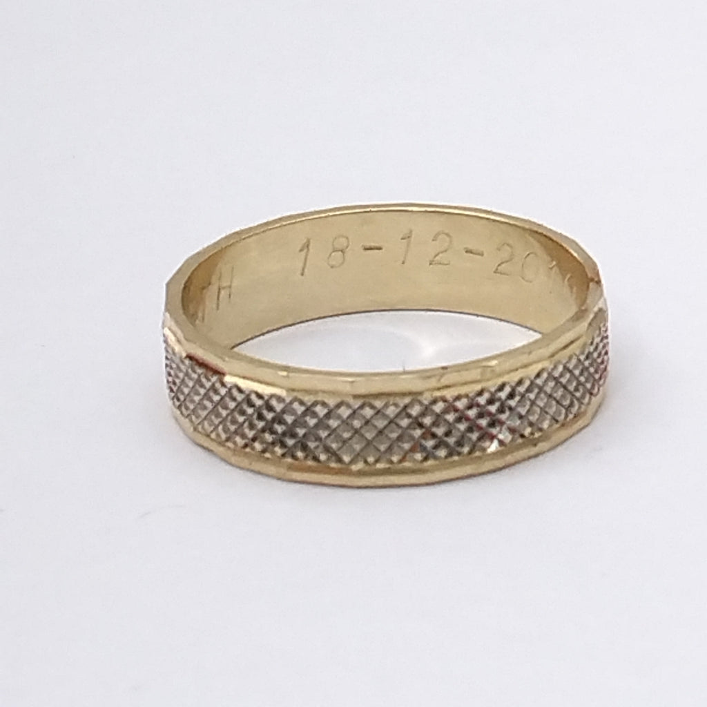 K1 4,70 GRMS 14 K ESPECIFICACIONES COMPLEMENTARIAS ARGOLLA GRABADA (SEMINUEVO)