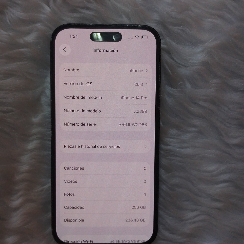 CELULAR APPLE IPHONE 14 PRO A2889 256 GB 6 GB RAM (SEMINUEVO)