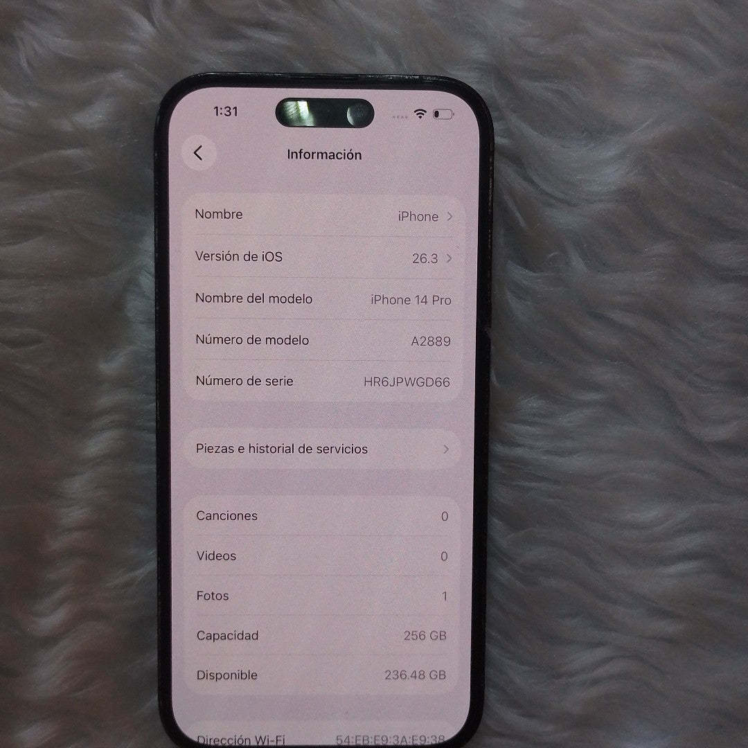 CELULAR APPLE IPHONE 14 PRO A2889 256 GB 6 GB RAM (SEMINUEVO)