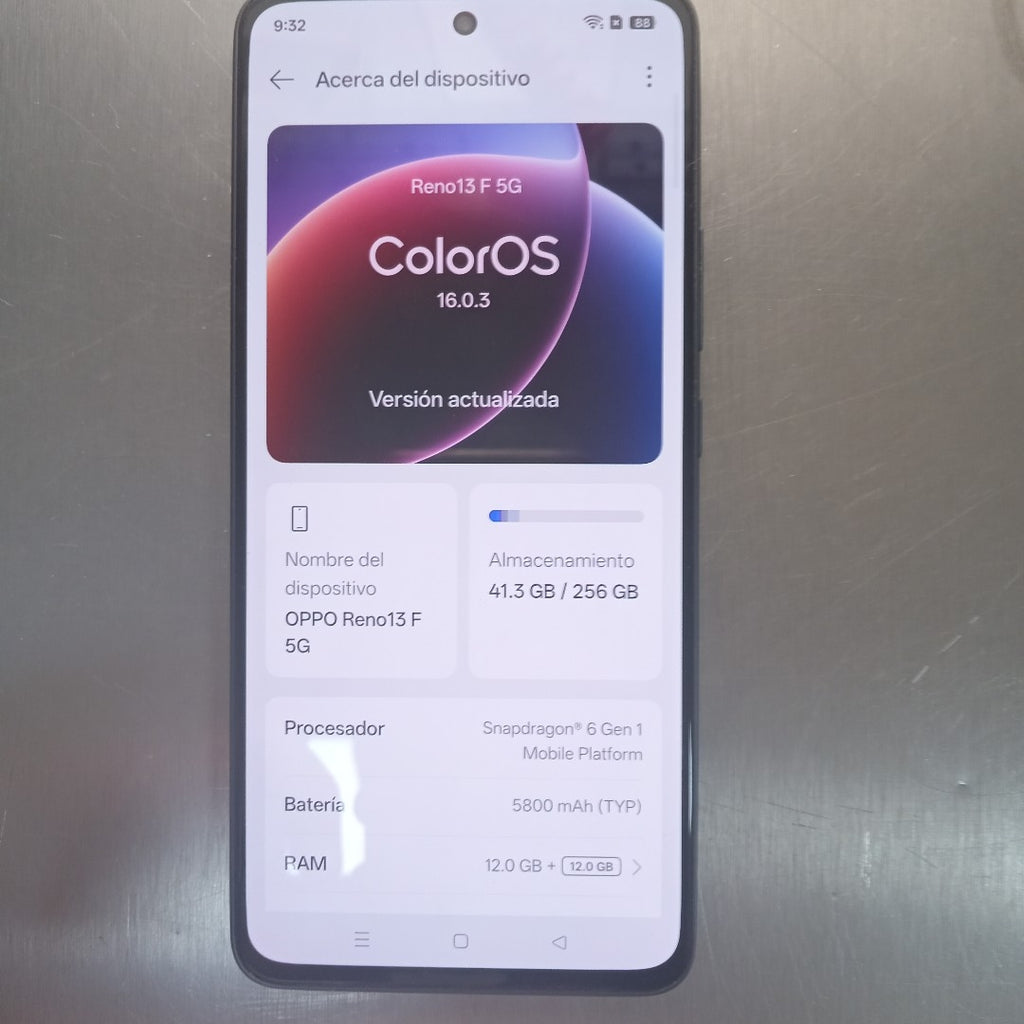 CELULAR OPPO  RENO 13F 5G CPH2699 (2025) 256 GB 12 GB RAM (SEMINUEVO)