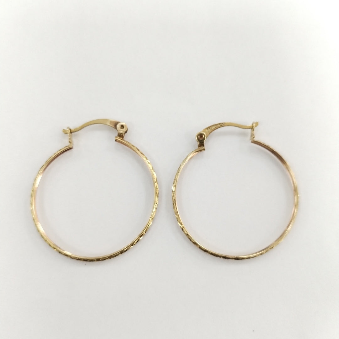 ARRACADAS PAR ORO,ORO COMBINADO 10 K 2,20 GRMS (SEMINUEVO)