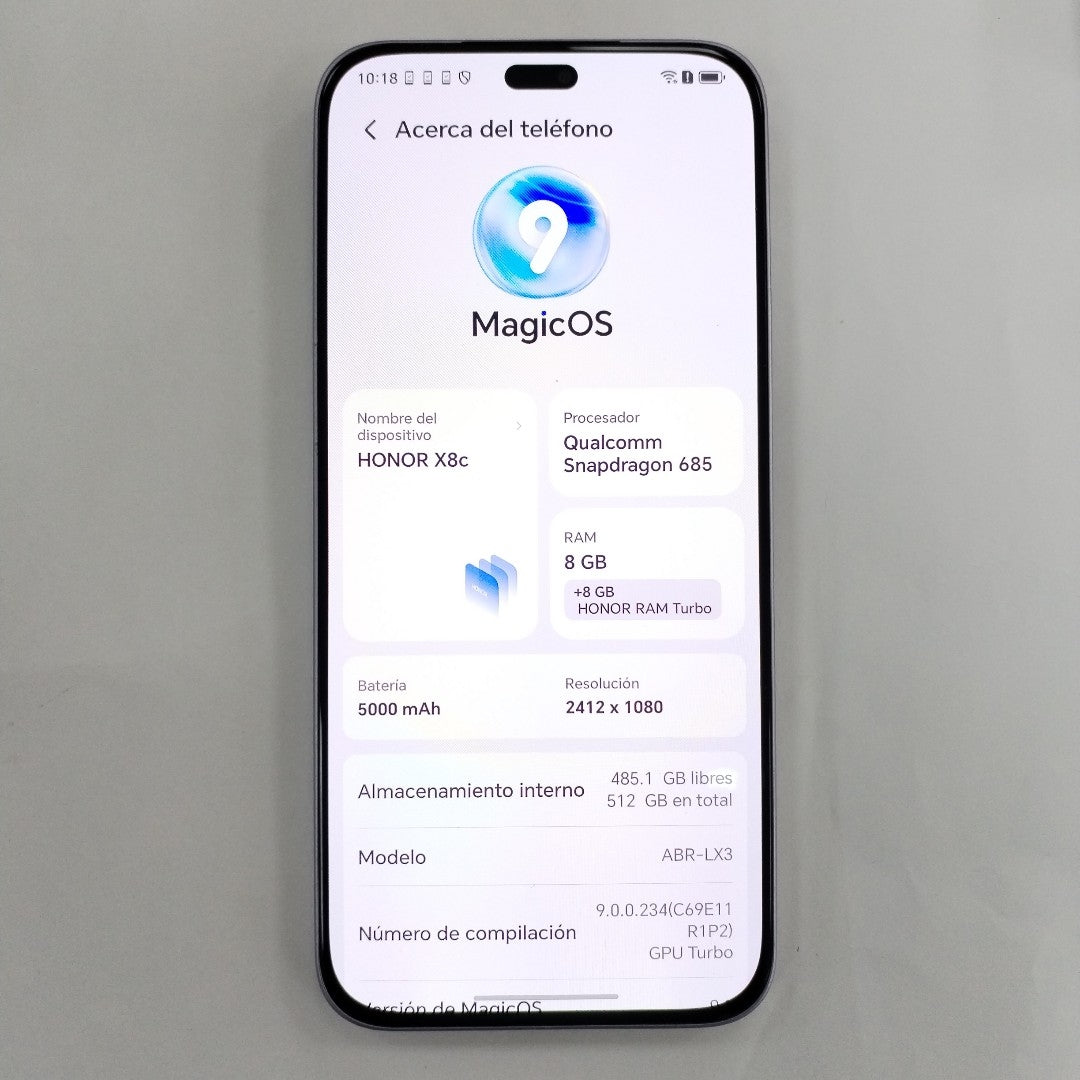 CELULAR HONOR X8C ABR-LX3 (2025) 512 GB 8 GB RAM (SEMINUEVO)