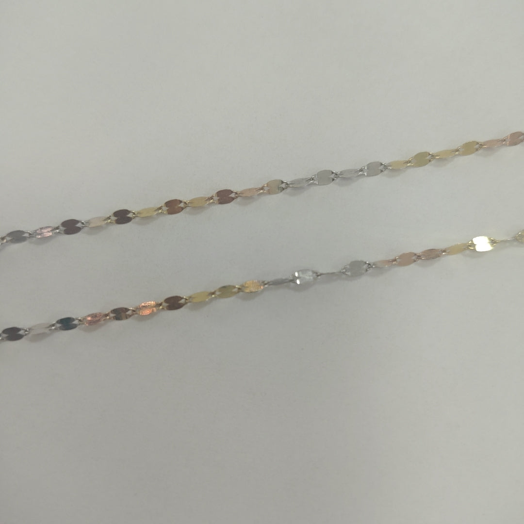 CADENA ORO, ORO COMBINADO 14 K 2.1 GRMS (SEMINUEVO)