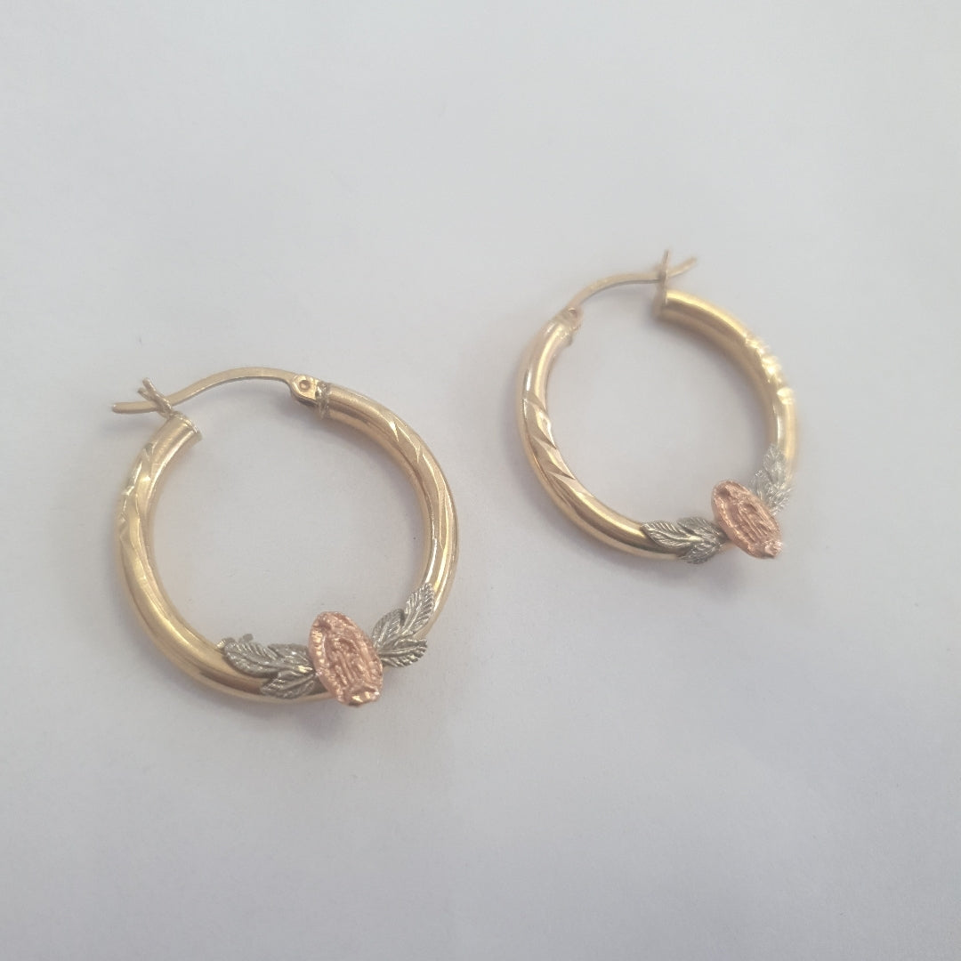 ARRACADAS PAR ORO 14 K 3.4 GRMS (SEMINUEVO)