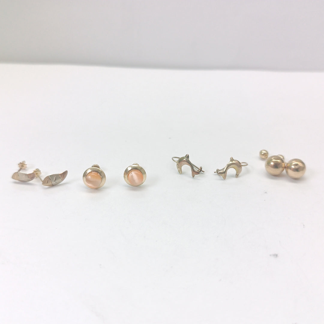 BROQUELES PAR ORO, ORO COMBINADO 10 K 1.4 GRMS (SEMINUEVO)