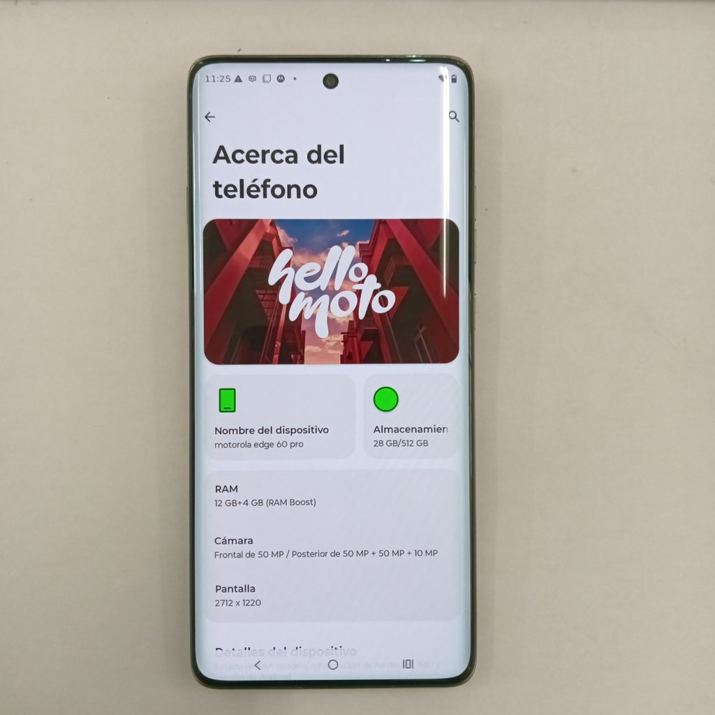CELULAR MOTOROLA EDGE 60 PRO XT2507-1 (2025) 512 GB 12 GB RAM (SEMINUEVO)