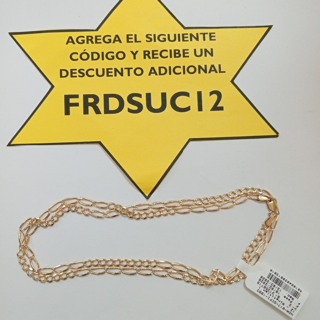 CADENA ORO, RODIADO 14 K 11.1 GRMS (SEMINUEVO)