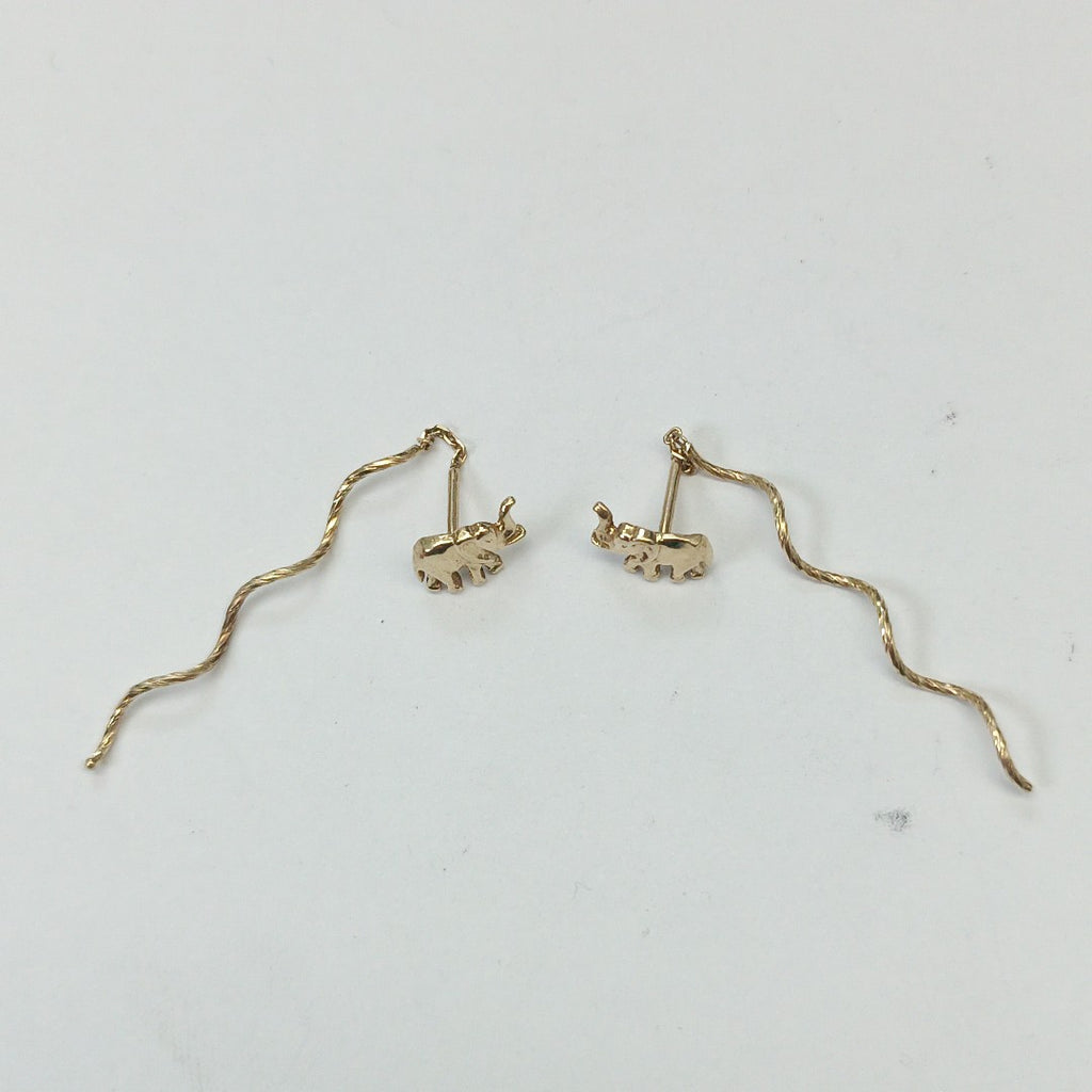 ARETES PAR ORO 14 K 1,50 GRMS (SEMINUEVO)