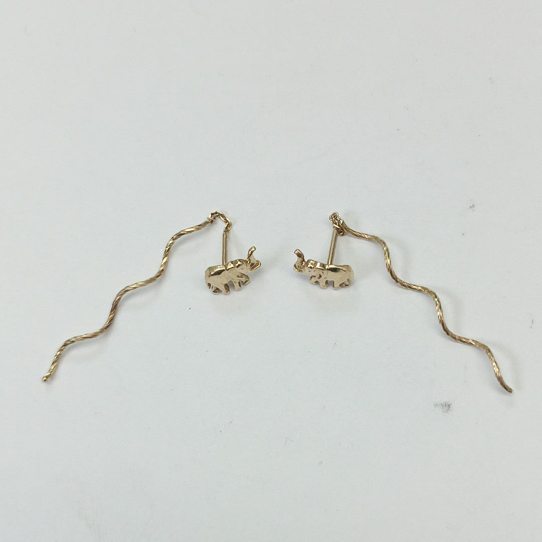 ARETES PAR ORO 14 K 1,50 GRMS (SEMINUEVO)