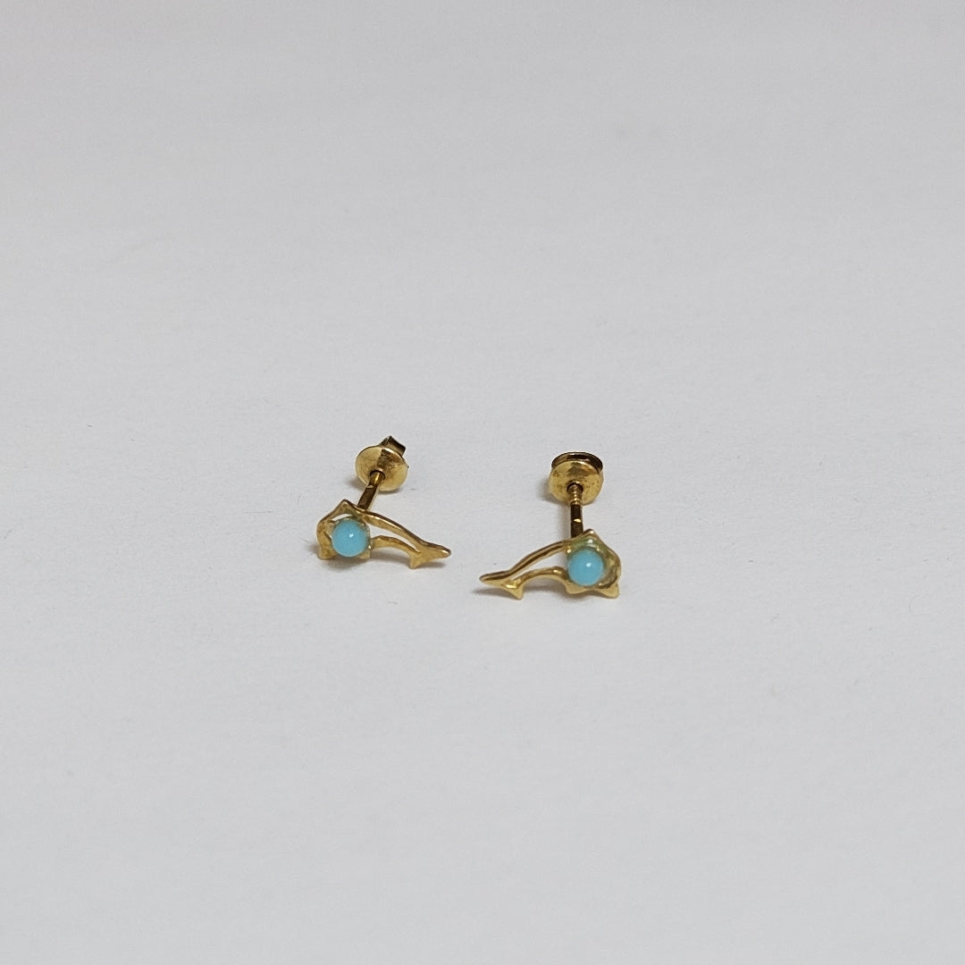 ARETES PAR ORO 14 K 0,50 GRMS (SEMINUEVO)