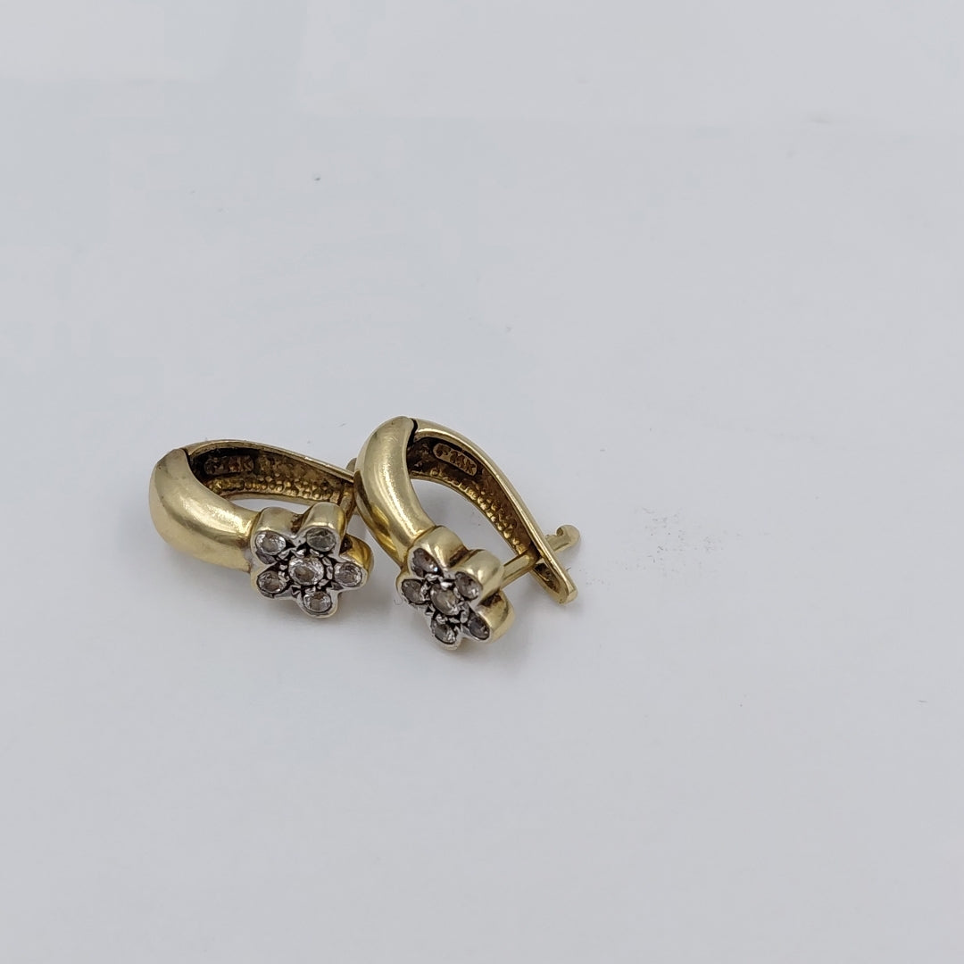 ARETES PAR ORO 14 K 4,00 GRMS (SEMINUEVO)