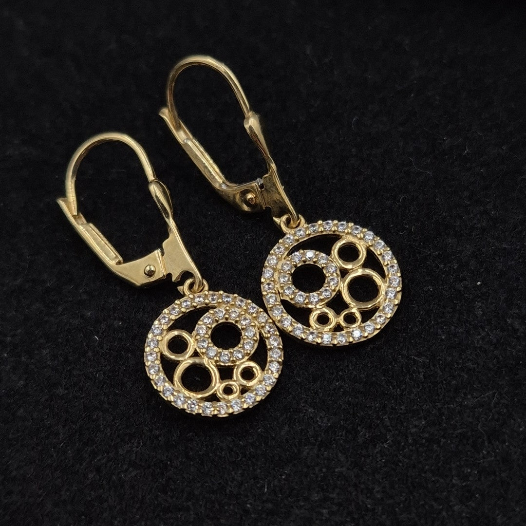 BROQUELES ORO 14K 2.7 (NUEVO)