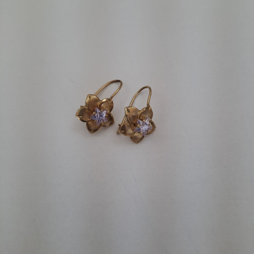 ARRACADAS PAR ORO 10 K 1.7 GRMS (SEMINUEVO)
