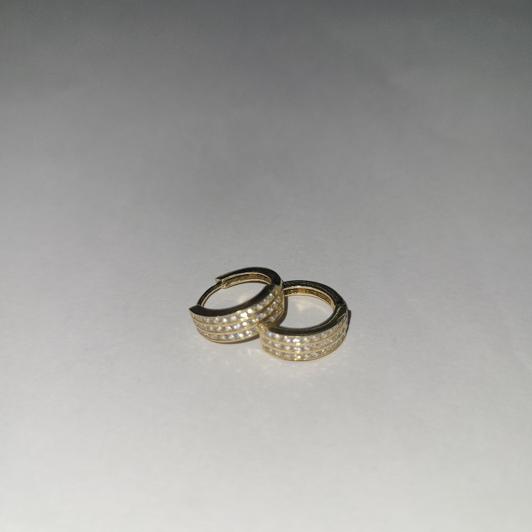 ARRACADAS PAR ORO 14 K 1.9 GRMS (SEMINUEVO)
