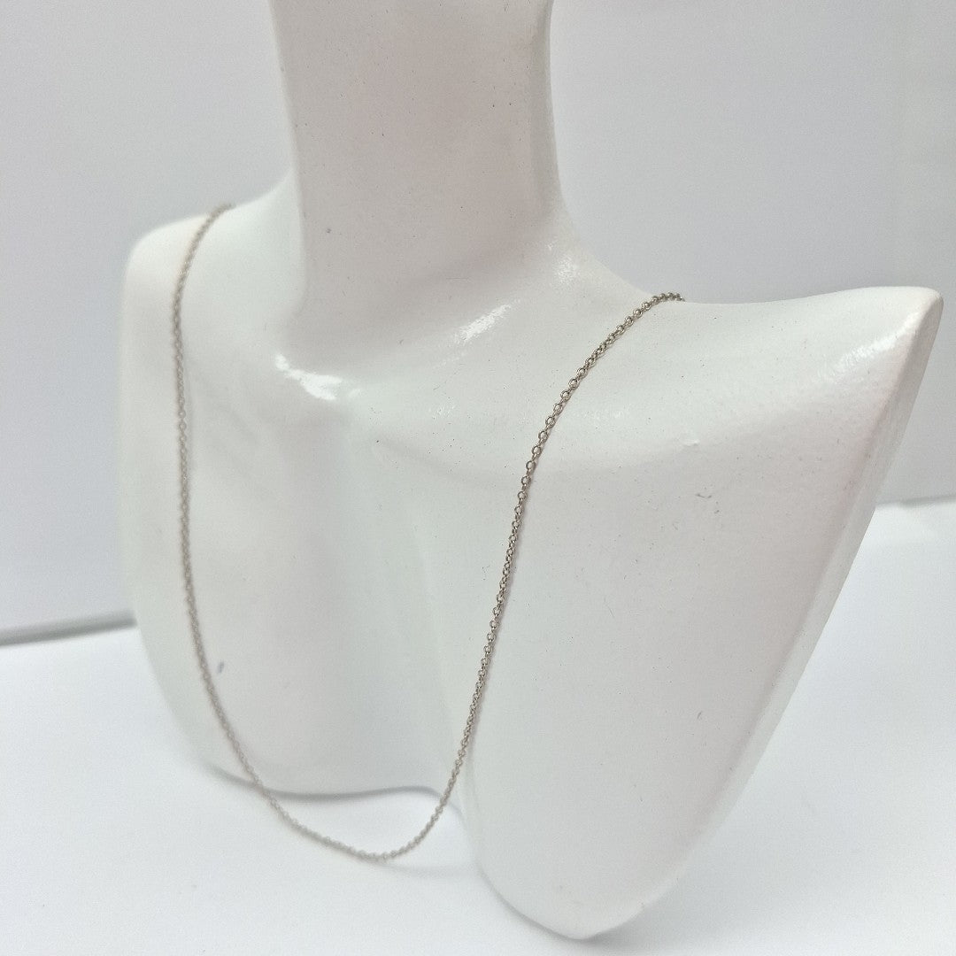 CADENA ORO BLANCO 14 K 1.5 GRMS (SEMINUEVO)