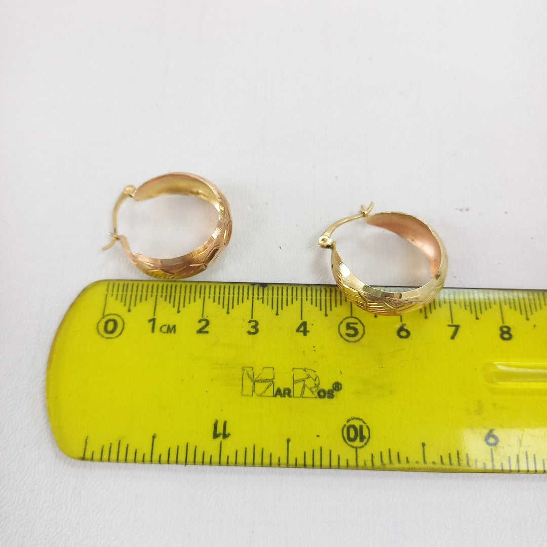ARRACADAS PAR ORO 14 K 3 GRMS (SEMINUEVO)