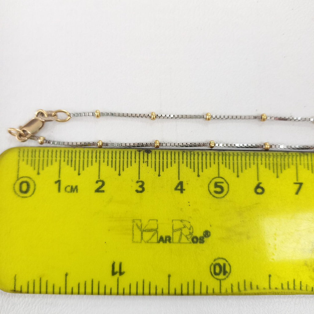 GARGANTILLA ORO, ORO BLANCO 14 K 3.8 GRMS (SEMINUEVO)