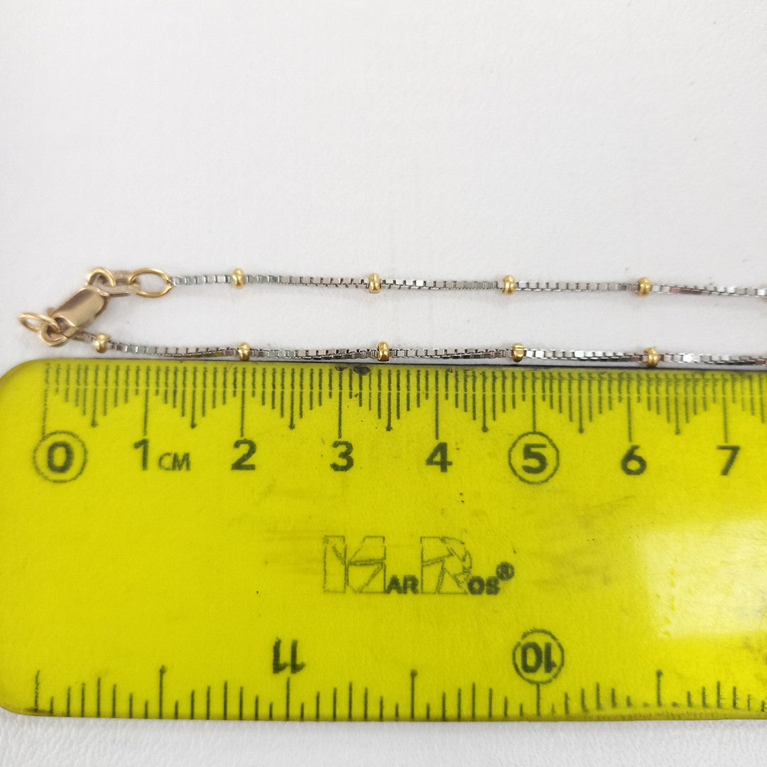 GARGANTILLA ORO, ORO BLANCO 14 K 3.8 GRMS (SEMINUEVO)