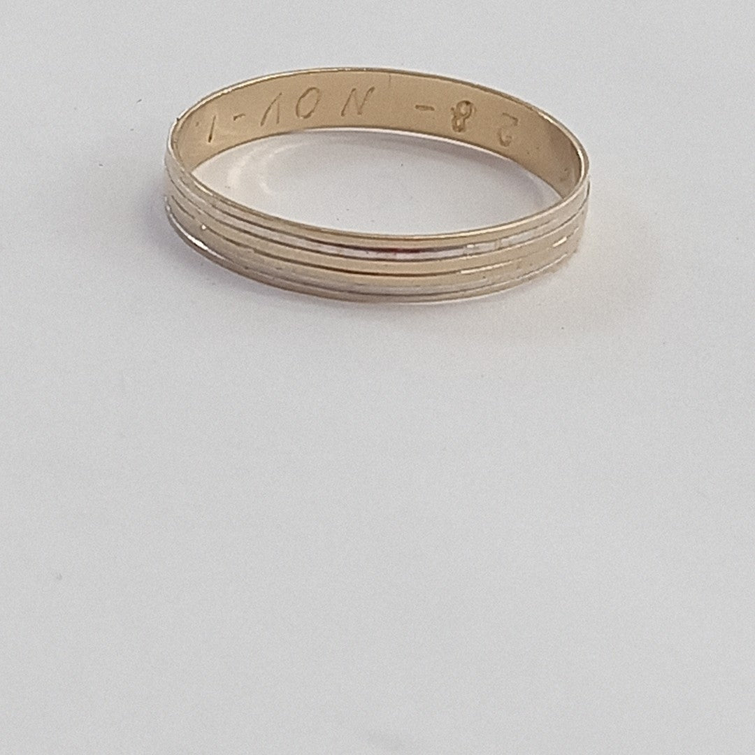 ARGOLLA ORO, RODIADO 14 K 1.6 GRMS (SEMINUEVO)