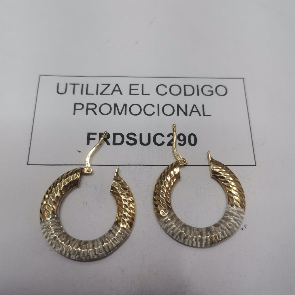 ARRACADAS PAR ORO 14 K 2.6 GRMS (SEMINUEVO)