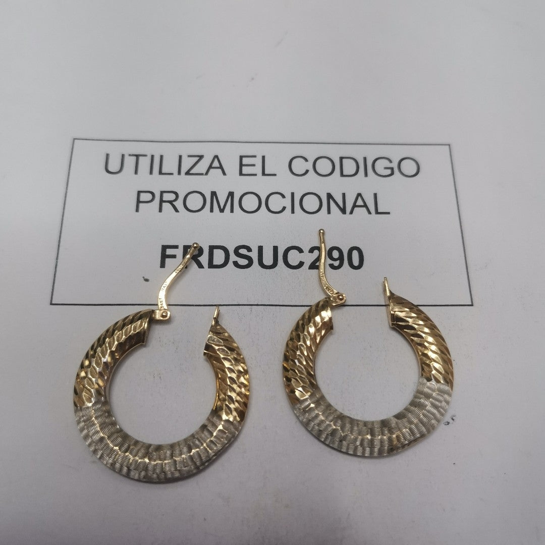 ARRACADAS PAR ORO 14 K 2.6 GRMS (SEMINUEVO)