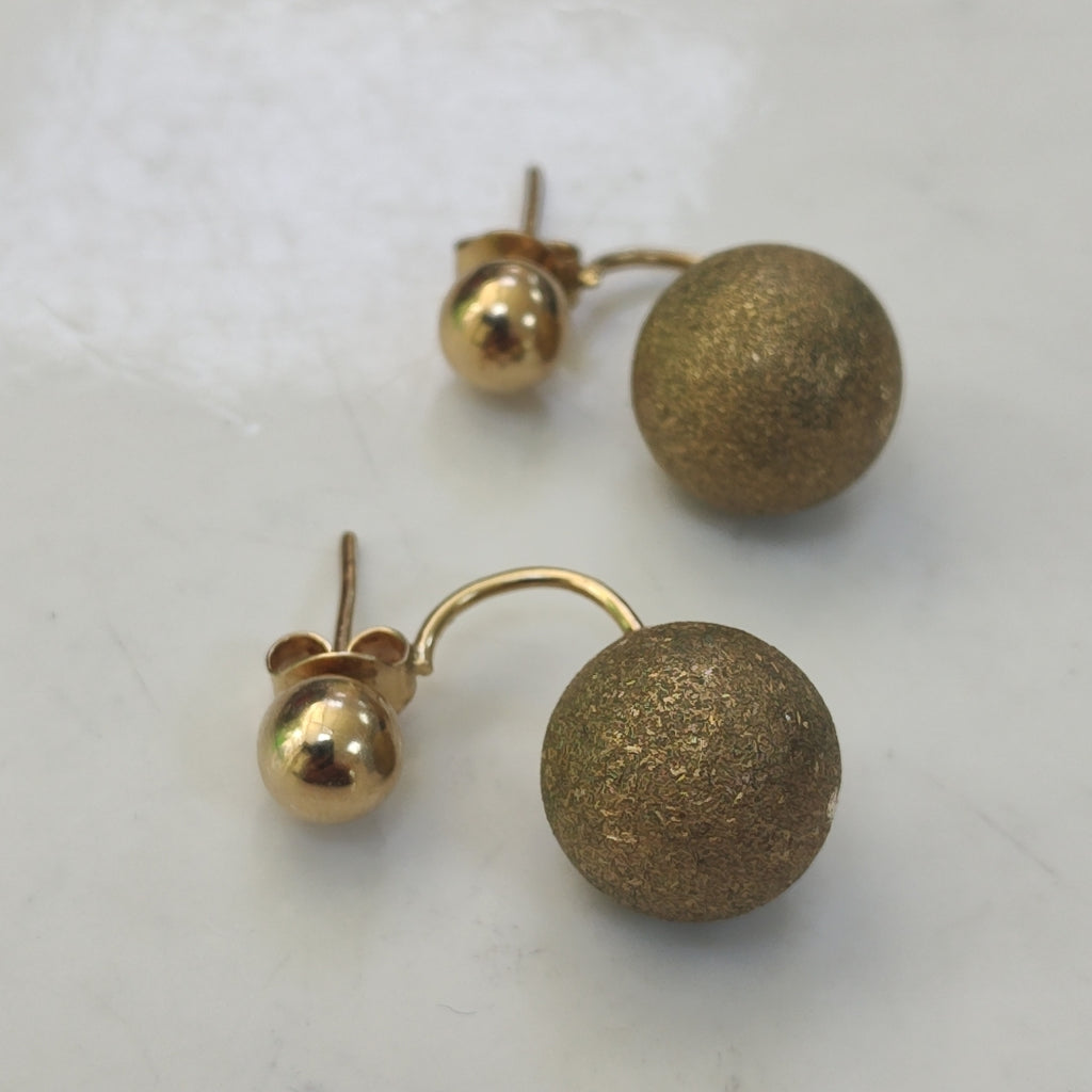 ARETES PAR ORO 10 K 4,80 GRMS (SEMINUEVO)
